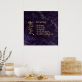Reiki Principles - Reiki PEmpfangs Poster (Küche)