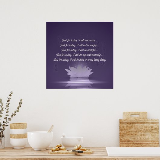 Reiki Principles - Reiki PEmpfangs Poster (Küche)
