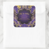 Reiki Principles - Reiki PEmpfangs Quadratischer Aufkleber (Tasche)