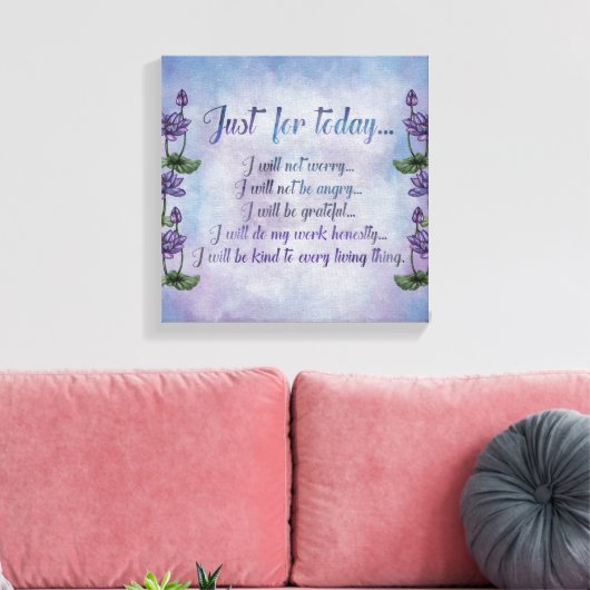 Reiki Principles - Reiki Preits Leinwanddruck (Insitu (Wohnzimmer))