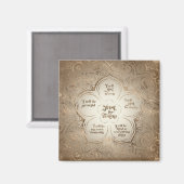 Reiki Principles - Reiki Prets Golden Sheer Magnet (Vorderseite/Rückseite)