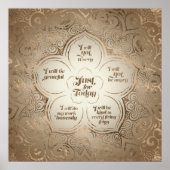 Reiki Principles - Reiki Prets Golden Sheer Poster (Vorne)