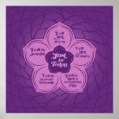 Reiki Principles - Reiki-Rezepte in Lotus Poster (Vorne)