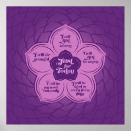 Reiki Principles - Reiki-Rezepte in Lotus Poster