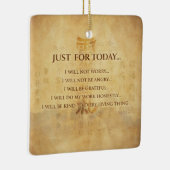 Reiki Principles - Reiki-Rezepte Keramikornament (Rechts)