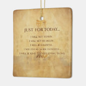 Reiki Principles - Reiki-Rezepte Keramikornament (Links)