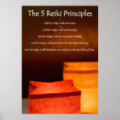 Reiki Principles with Luminarias Poster (Vorne)