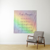 Reiki Prinzip-Regenbogen-Mandalaentwurf Wandteppich (Beispiel)