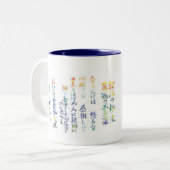 Reiki Prinzip-Tasse Zweifarbige Tasse (Vorderseite Links)