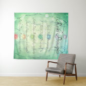 Reiki Prinzipien, die Handentwurf heilen Wandteppich (Beispiel (Horizontal))