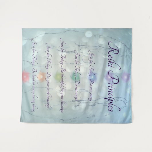 Reiki Prinzipien, die Handentwurf heilen Wandteppich (Vorderseite (Horizontal))