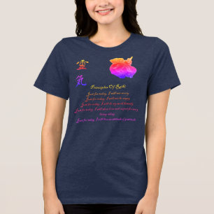 Reiki Prinzipien Nur Für Heute Regenbogen Tri-Blend Shirt