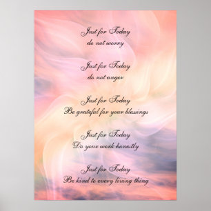 Reiki Prinzipien Poster