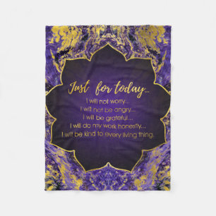 Reiki Prinzipien - Reiki Gebote Fleecedecke