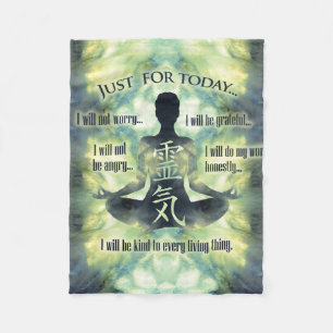 Reiki Prinzipien - Reiki Gebote Fleecedecke