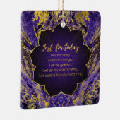 Reiki Prinzipien - Reiki Gebote Keramikornament (Rechts)