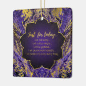 Reiki Prinzipien - Reiki Gebote Keramikornament (Links)