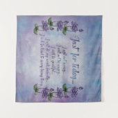 Reiki Prinzipien - Reiki Gebote Wandteppich (Vorderseite (Horizontal))