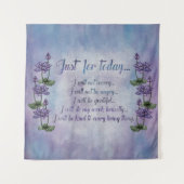 Reiki Prinzipien - Reiki Gebote Wandteppich (Vorderseite)