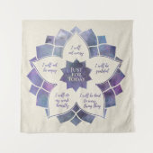 Reiki Prinzipien - Reiki Gebote Wandteppich (Vorderseite)