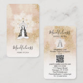 *~* Reiki QR Meditation Rosa Frau Mandala Göttin Visitenkarte (Vorne/Hinten)