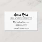 *~* Reiki Rays Energie-heilende helle Arbeitskraft Visitenkarte (Rückseite)