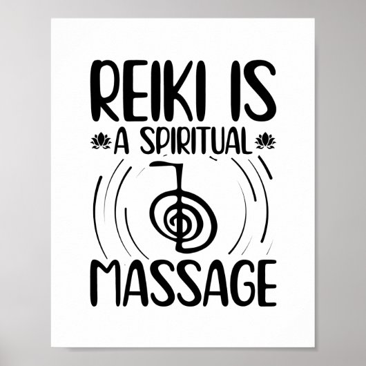 Reiki-Redewendungen | Yoga Healing Energy Chakras  Poster (Vorne)