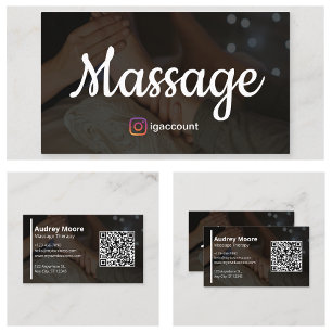 Reiki Reflexologen Wellness Massage-Therapeuten Visitenkarte