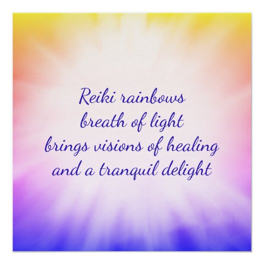 Reiki Regenbows Poster (Vorderseite)