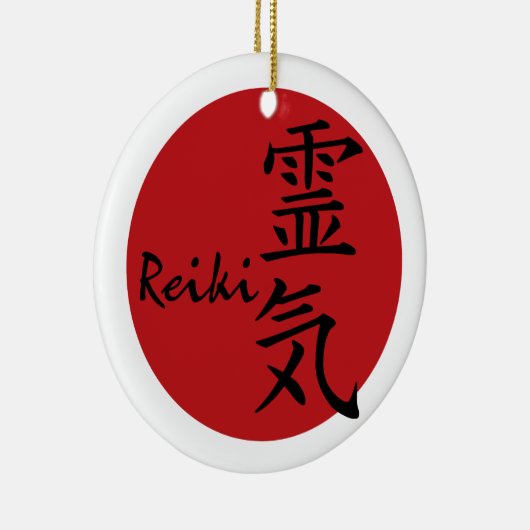 Reiki - rot keramikornament (Rechts)