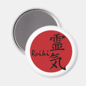 Reiki - rot magnet (Vorderseite/Rückseite)