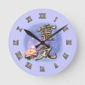 Reiki Runde Wanduhr (Vorderseite)
