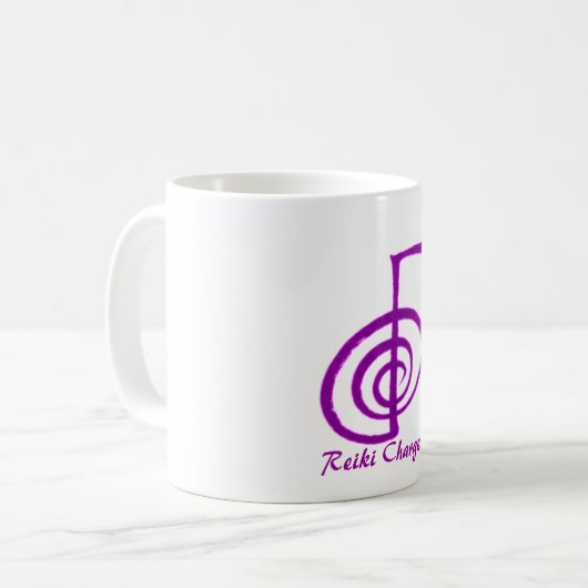 Reiki Sachen Kaffeetasse (Vorderseite Links)