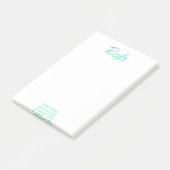 *~* Reiki schillerndes blaues Grün u. Türkis Post-it Klebezettel (angewinkelt)