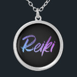 *~* Reiki Schmuck mit Absicht(r) hohem Vibe<br><div class="desc">*Round Halskette mit einem schwarzen Hintergrund mit dem Wort "Reiki" in einem schillernden Neon design.* der Steigung Reiki Meister, Reiki Praktiker und Reiki Studenten sind nicht die einzigen gezeichnet zu dieser atemberaubenden Halskette. Diese Halskette würde jemand ein großes Geschenk machen, das eben zu Reiki abgestimmt wurde. Wenn Sie angezogen zu...</div>