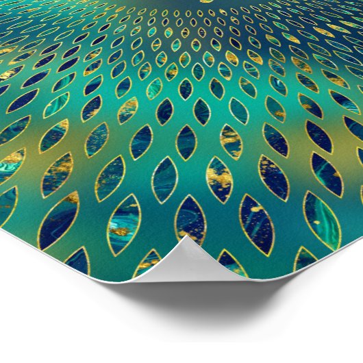 Reiki Sei He ki- Edelstein und Gold Poster (Ecke)