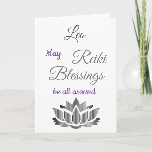 Reiki Sessings werden gut begrüßt Karte (Vorderseite)