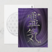 REIKI / SILVER POSTKARTE (Vorne/Hinten)