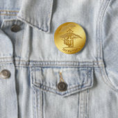 Reiki símbolo del Maestro dorado Button (Beispiel)