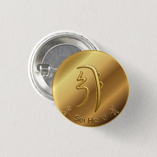 Reiki Símbolo segundo nivel Seiheki Button (Vorne & Hinten)