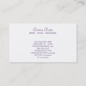 ~ Reiki Star Mandala Sacred Geometry Healer Visitenkarte (Rückseite)