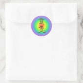 reiki symbol chakra 1 runder aufkleber (Tasche)