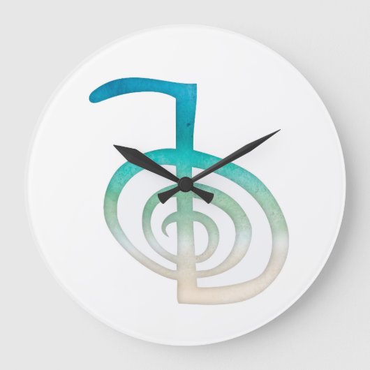 Reiki Symbol Clock Große Wanduhr (Vorderseite)