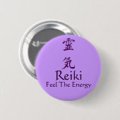 Reiki Symbol fühlen die Energie Button (Vorne & Hinten)
