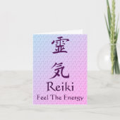 Reiki-Symbol fühlt sich als "Energy Blank Note Car Karte (Vorderseite)