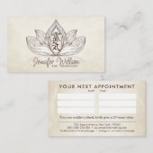 Reiki-Symbol für die Heilung von Händen in Lotus z Visitenkarte (Vorne/Hinten)