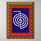 REIKI Symbol Heilung ART Yoga : cadeau pour tous Poster (Vorne)