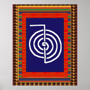REIKI Symbol Heilung ART Yoga : cadeau pour tous Poster