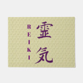 Reiki-Symbol in Lila Fußmatte (Vorderseite)