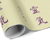 Reiki-Symbol in Lila Geschenkpapier (Rolleneckpunkt)
